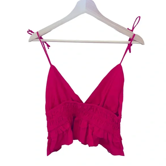 Sim & Sam Ruffle Crop Top - Picture 4 of 6